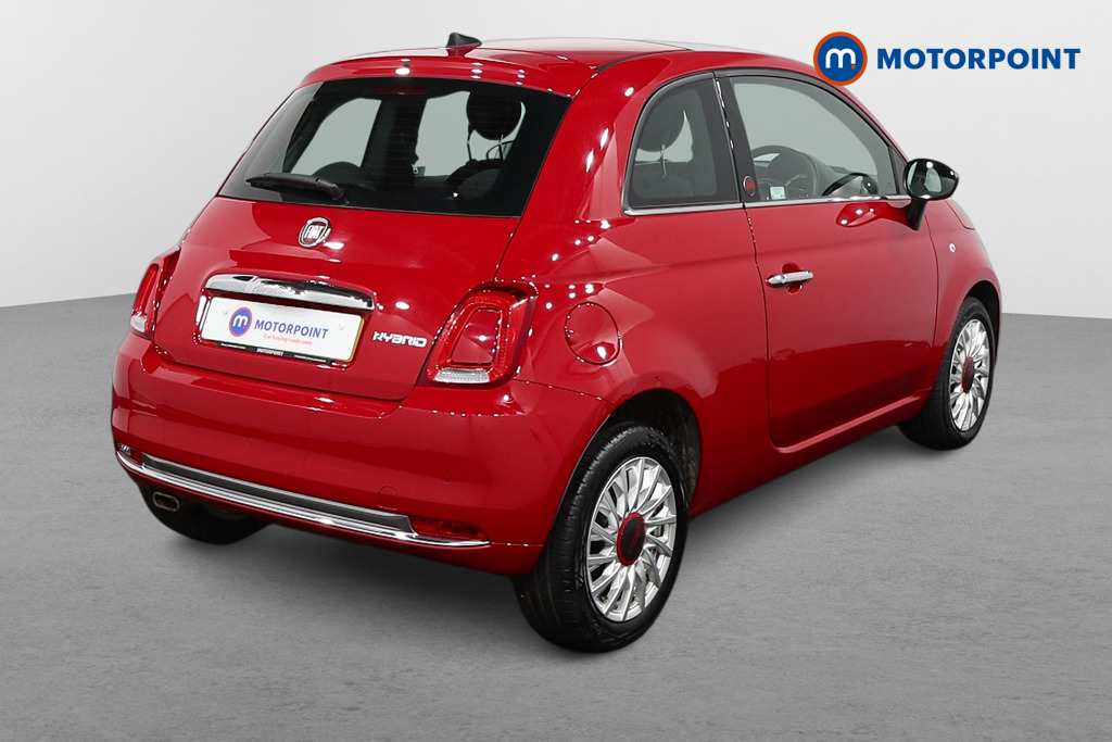 Fiat 500 RED Manual Petrol-Electric Hybrid Hatchback - Stock Number (1436084) - Drivers side rear corner