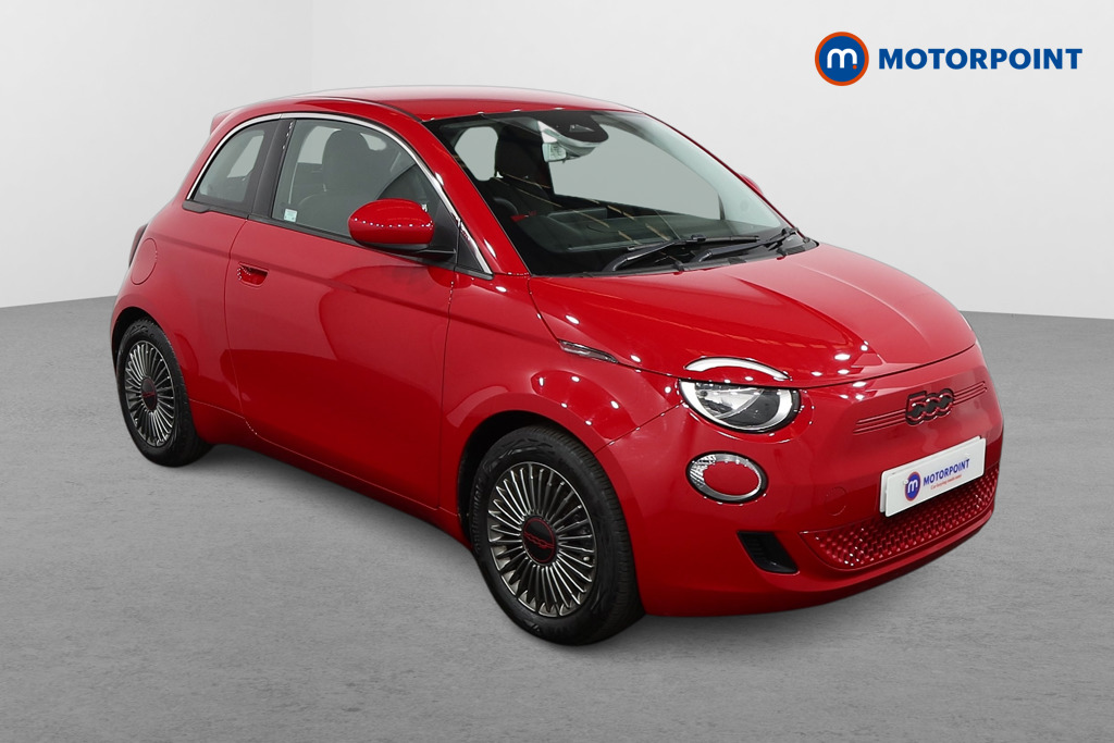 Fiat 500 RED Automatic Electric Hatchback - Stock Number (1437343) - Drivers side front corner