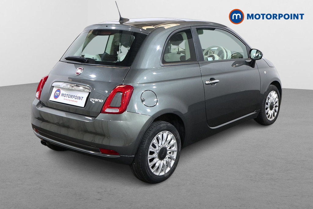 Fiat 500 Lounge Manual Petrol-Electric Hybrid Hatchback - Stock Number (1467256) - Drivers side rear corner