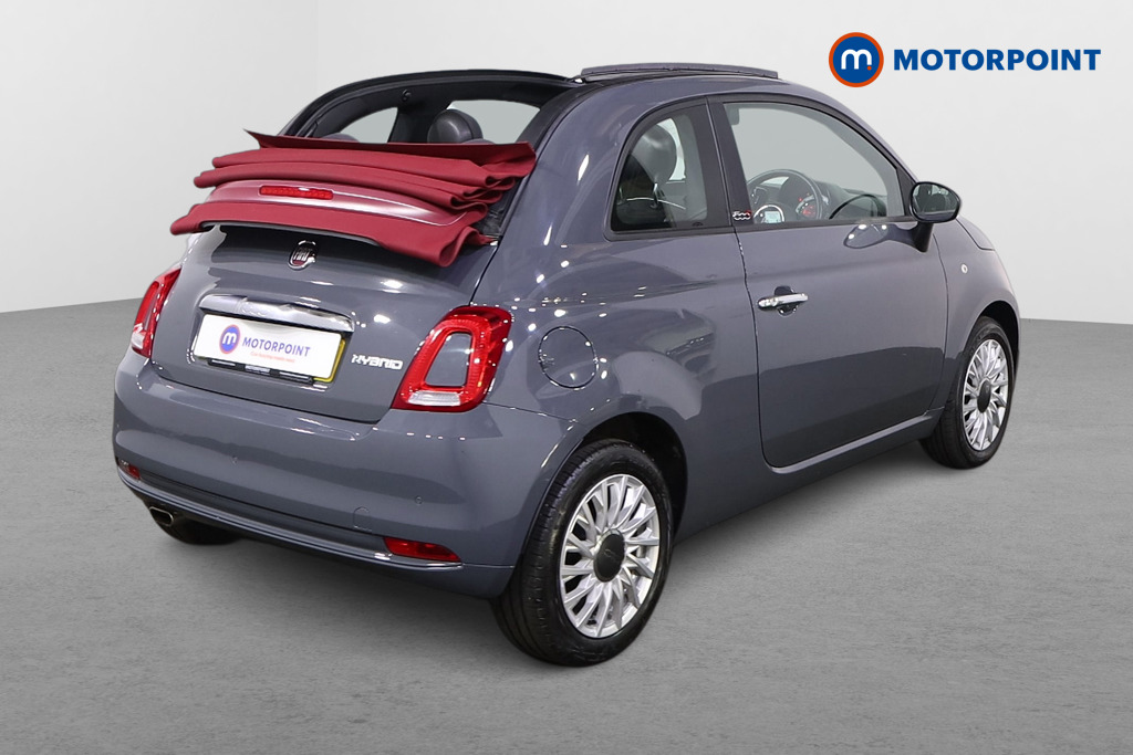 Fiat 500 Lounge Manual Petrol-Electric Hybrid Convertible - Stock Number (1472787) - Drivers side rear corner