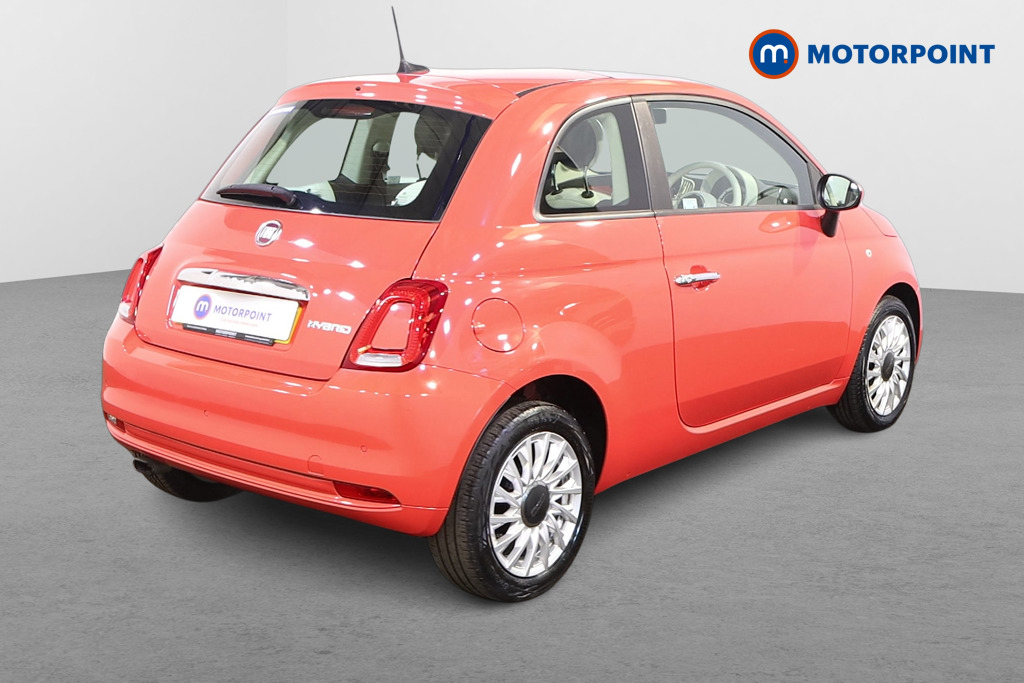 Fiat 500 Lounge Manual Petrol-Electric Hybrid Hatchback - Stock Number (1477426) - Drivers side rear corner