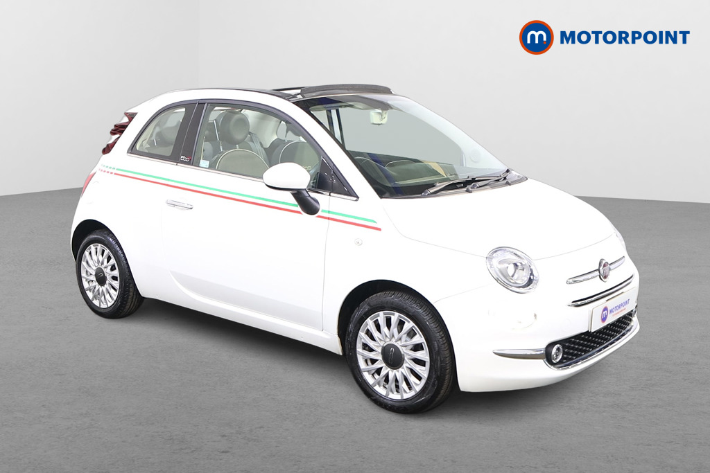 Fiat 500 Lounge Manual Petrol Convertible - Stock Number (1477607) - Drivers side front corner