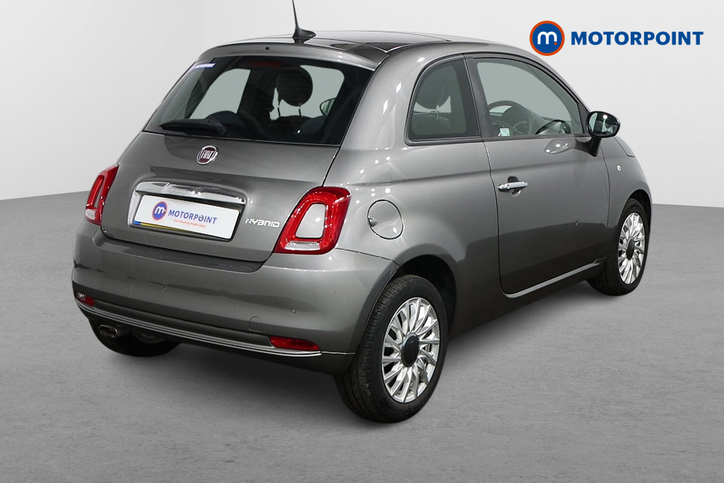 Fiat 500 Lounge Manual Petrol-Electric Hybrid Hatchback - Stock Number (1482631) - Drivers side rear corner