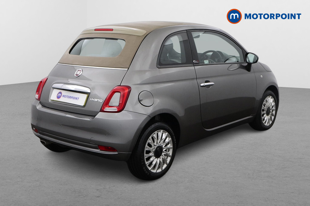 Fiat 500 Lounge Manual Petrol-Electric Hybrid Convertible - Stock Number (1445251) - Drivers side rear corner