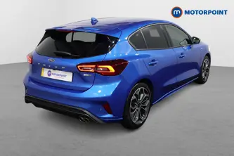 Ford Focus St-Line X Edition Manual Petrol-Electric Hybrid Hatchback - Stock Number (1487889) - Drivers side rear corner