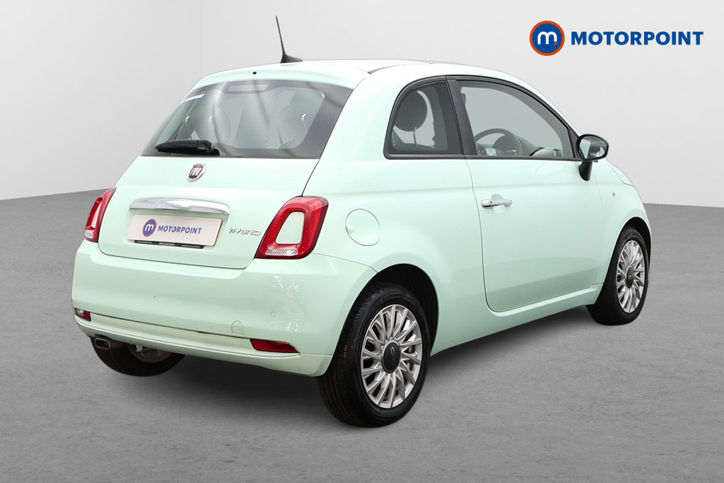 Fiat 500 Lounge Manual Petrol-Electric Hybrid Hatchback - Stock Number (1480610) - Drivers side rear corner