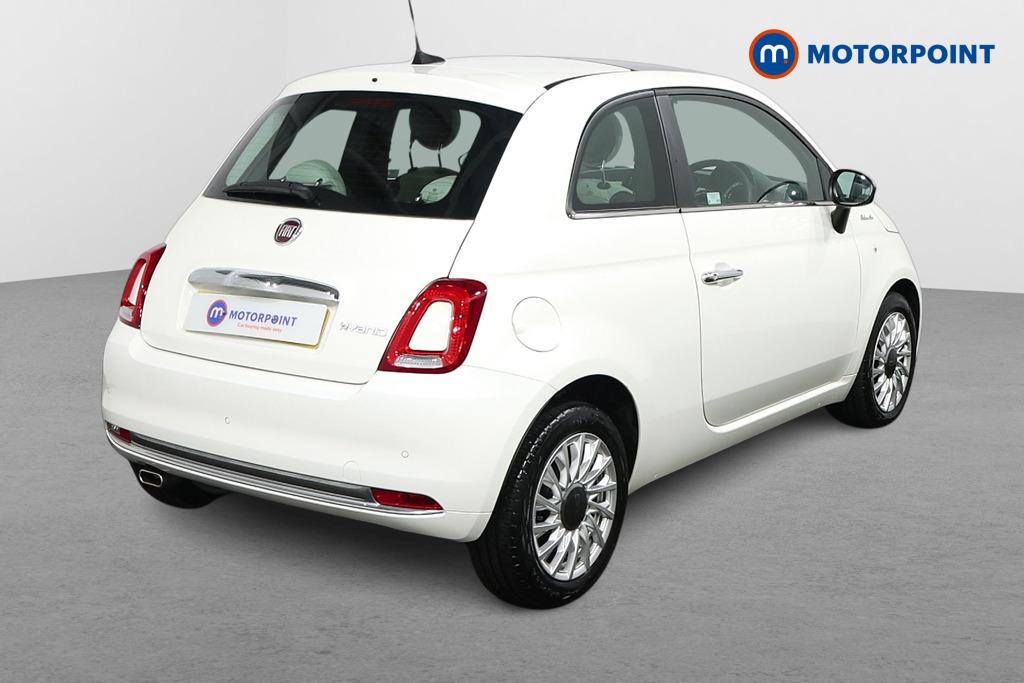 Fiat 500 Dolcevita Manual Petrol-Electric Hybrid Hatchback - Stock Number (1491095) - Drivers side rear corner