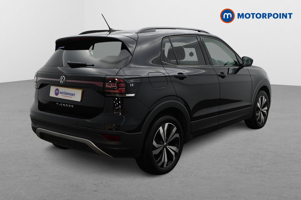 Volkswagen T-Cross Black Edition Manual Petrol SUV - Stock Number (1486036) - Drivers side rear corner