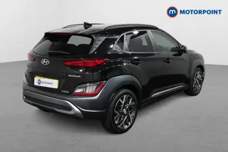 Hyundai Kona Premium Automatic Petrol-Electric Hybrid SUV - Stock Number (1489826) - Drivers side rear corner