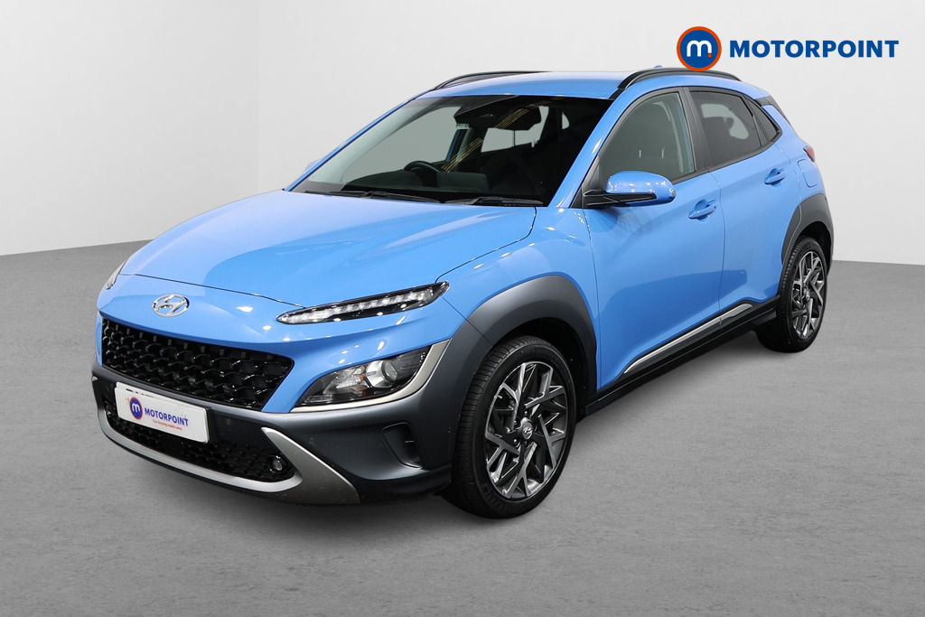 Hyundai Kona Premium Automatic Petrol-Electric Hybrid SUV - Stock Number (1492420) - Passenger side front corner