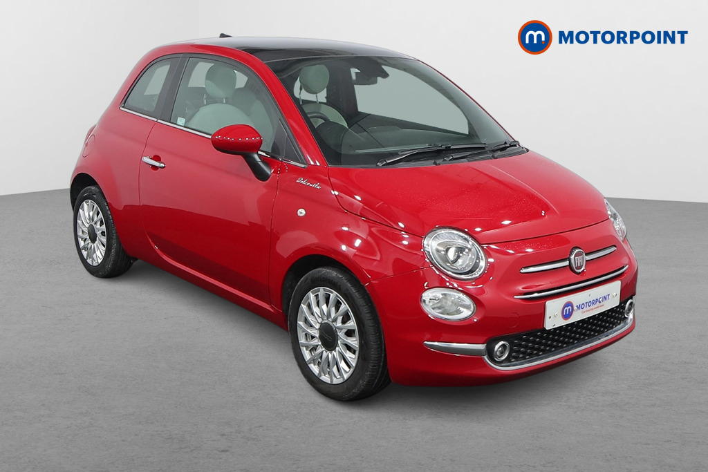 Fiat 500 Dolcevita Manual Petrol-Electric Hybrid Hatchback - Stock Number (1494628) - Drivers side front corner