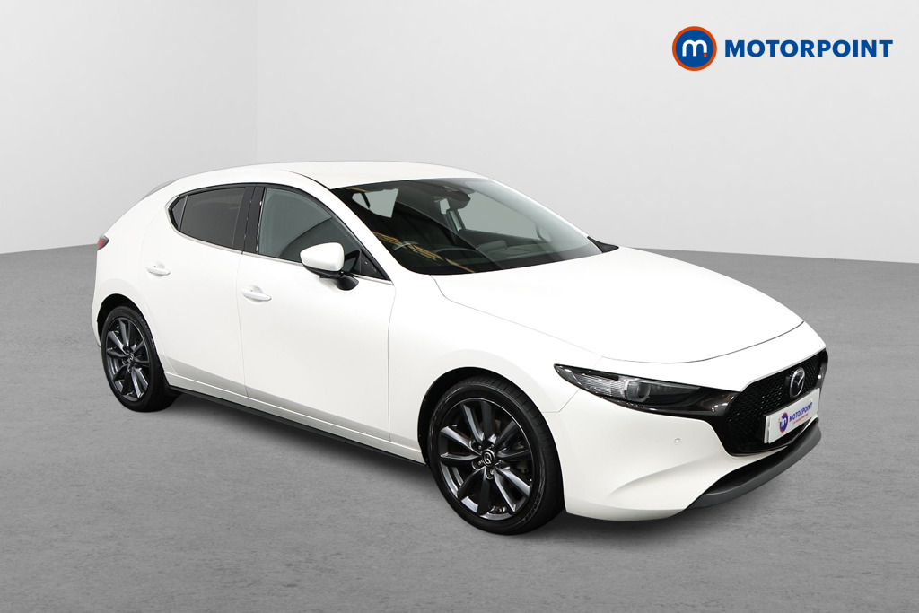 Mazda 3 Sport Lux Manual Petrol-Electric Hybrid Hatchback - Stock Number (1495536) - Drivers side front corner