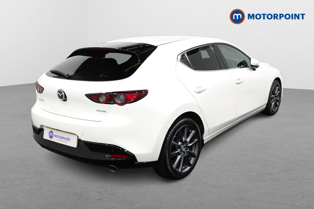 Mazda 3 Sport Lux Manual Petrol-Electric Hybrid Hatchback - Stock Number (1495536) - Drivers side rear corner