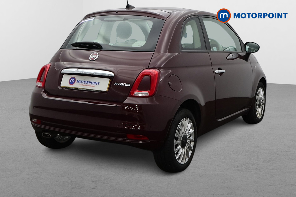 Fiat 500 Lounge Manual Petrol-Electric Hybrid Hatchback - Stock Number (1487110) - Drivers side rear corner