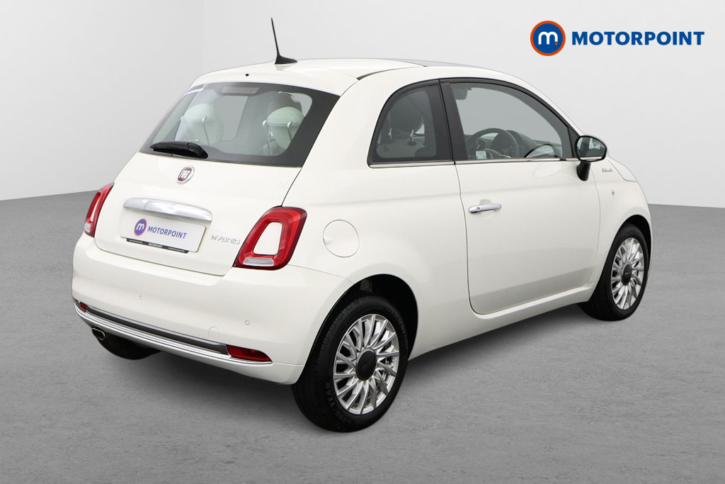 Fiat 500 Dolcevita Manual Petrol-Electric Hybrid Hatchback - Stock Number (1497889) - Drivers side rear corner