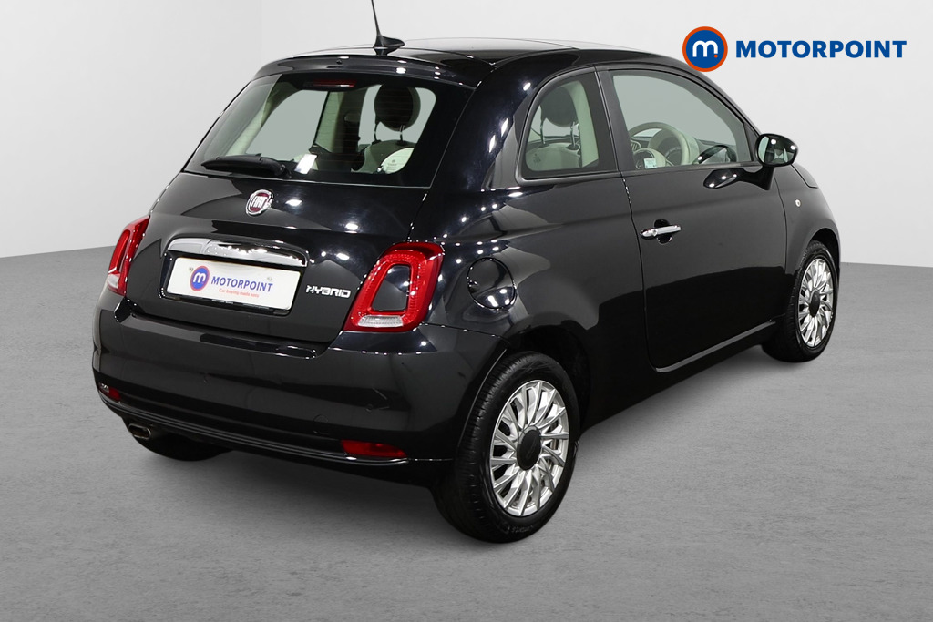 Fiat 500 Lounge Manual Petrol-Electric Hybrid Hatchback - Stock Number (1486518) - Drivers side rear corner