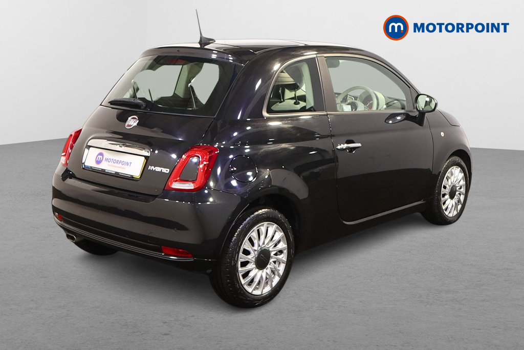 Fiat 500 Lounge Manual Petrol-Electric Hybrid Hatchback - Stock Number (1495497) - Drivers side rear corner