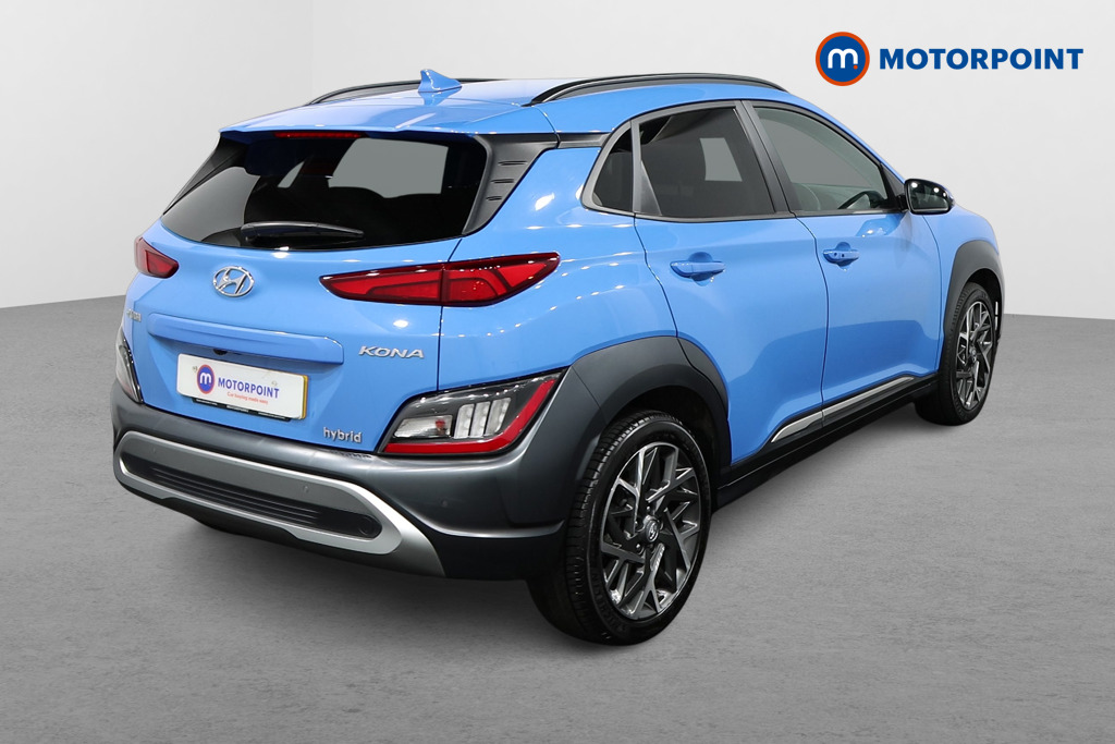 Hyundai Kona Premium Automatic Petrol-Electric Hybrid SUV - Stock Number (1497435) - Drivers side rear corner