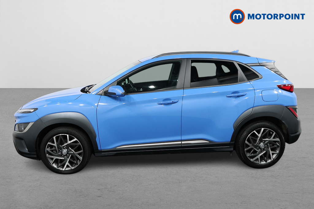 Hyundai Kona Premium Automatic Petrol-Electric Hybrid SUV - Stock Number (1497435) - Passenger side