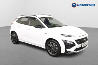 Hyundai Kona N Line Manual Petrol-Electric Hybrid SUV - Stock Number (1500379) - Drivers side front corner