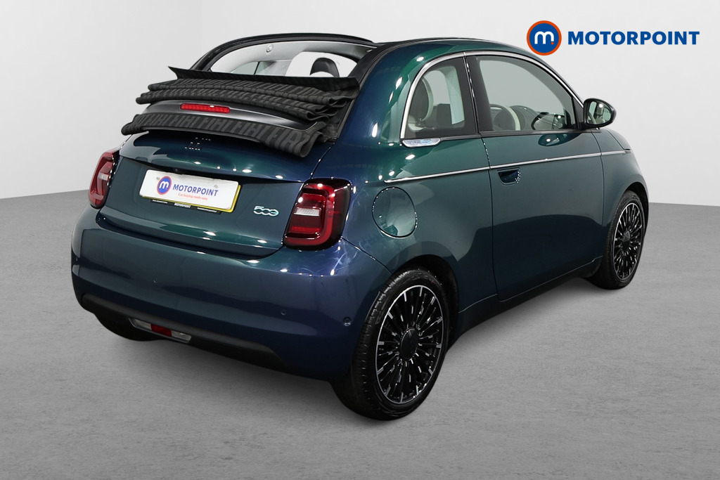 Fiat 500 La Prima Automatic Electric Convertible - Stock Number (1500444) - Drivers side rear corner