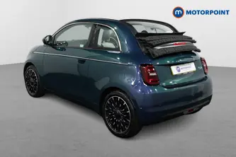 Fiat 500 La Prima Automatic Electric Convertible - Stock Number (1500444) - Passenger side rear corner