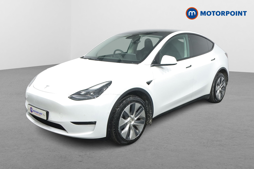 Tesla Model Y Long Range Automatic Electric SUV - Stock Number (1501068) - Passenger side front corner