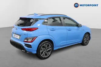 Hyundai Kona N Line Manual Petrol-Electric Hybrid SUV - Stock Number (1492916) - Drivers side rear corner