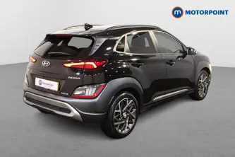 Hyundai Kona Premium Automatic Petrol-Electric Hybrid SUV - Stock Number (1501671) - Drivers side rear corner