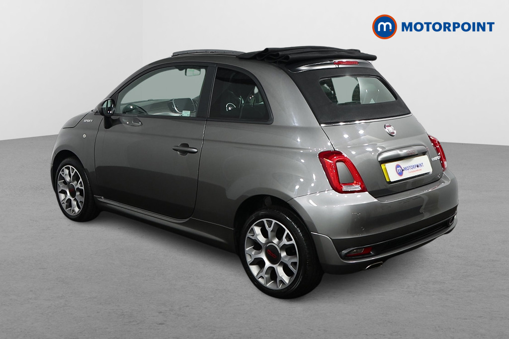 Fiat 500 Sport Manual Petrol-Electric Hybrid Convertible - Stock Number (1500481) - Passenger side rear corner