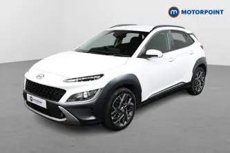 Hyundai Kona Premium Automatic Petrol-Electric Hybrid SUV - Stock Number (1489314) - Passenger side front corner