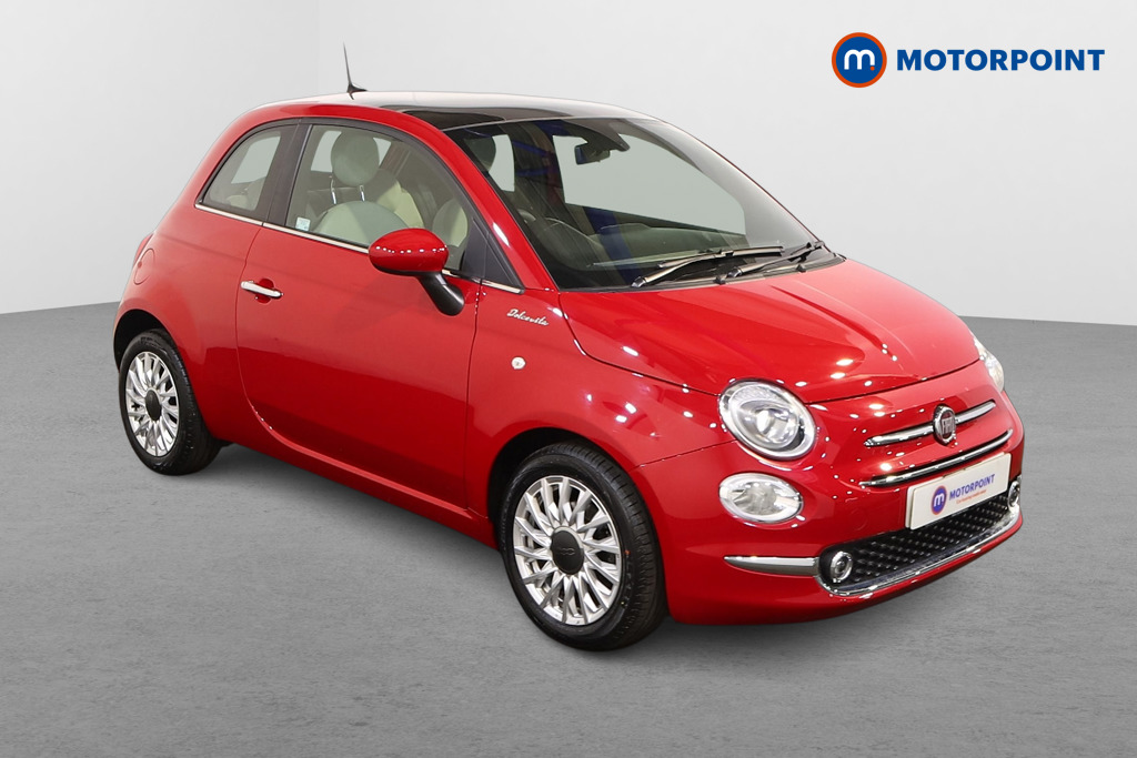 Fiat 500 Dolcevita Manual Petrol-Electric Hybrid Hatchback - Stock Number (1498277) - Drivers side front corner