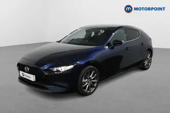 Mazda 3 Exclusive-Line Manual Petrol-Electric Hybrid Hatchback - Stock Number (1507753) - Passenger side front corner