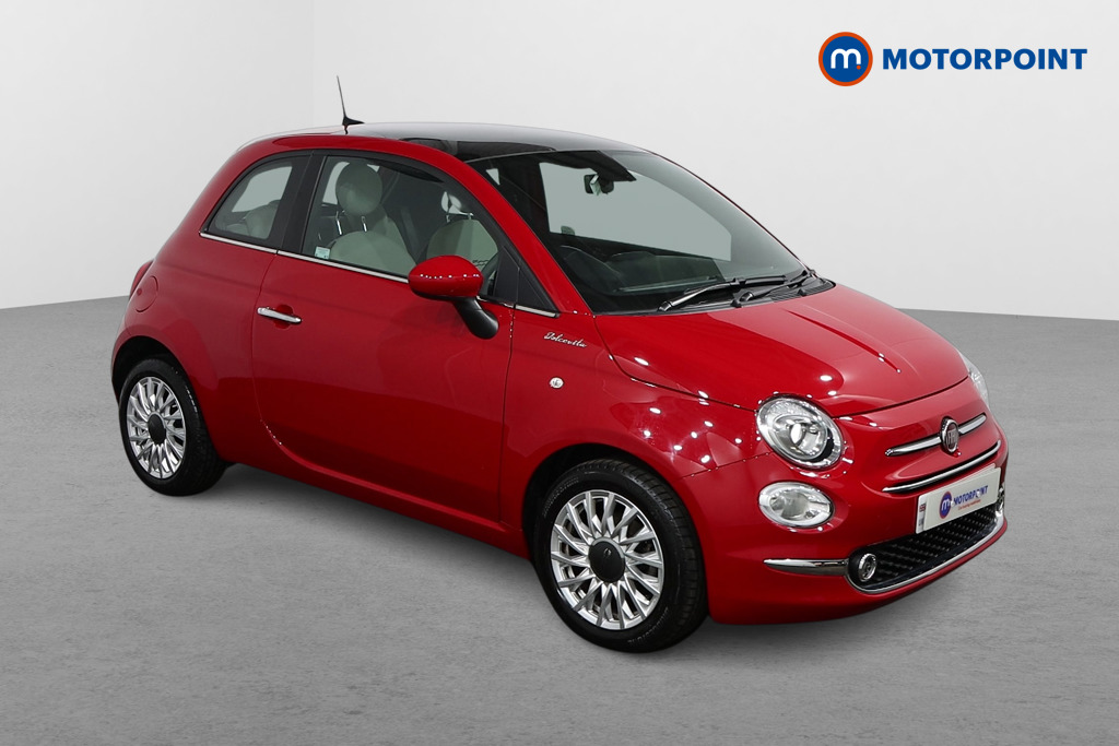 Fiat 500 Dolcevita Manual Petrol-Electric Hybrid Hatchback - Stock Number (1502947) - Drivers side front corner