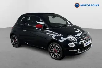 Fiat 500 RED Manual Petrol-Electric Hybrid Convertible - Stock Number (1508358) - Drivers side front corner