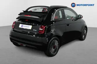 Fiat 500 RED Automatic Electric Convertible - Stock Number (1512147) - Drivers side rear corner