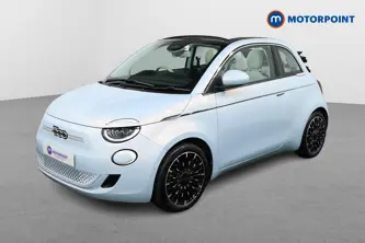 Fiat 500 La Prima Automatic Electric Convertible - Stock Number (1512180) - Passenger side front corner