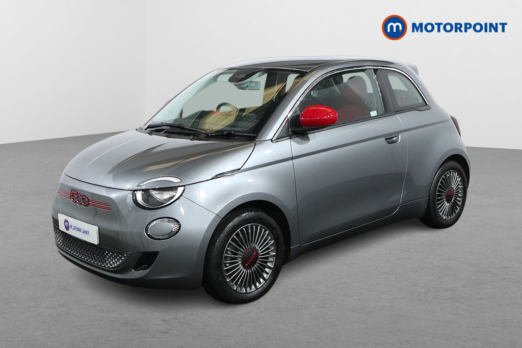 Fiat 500 RED Automatic Electric Hatchback - Stock Number (1512601) - Passenger side front corner