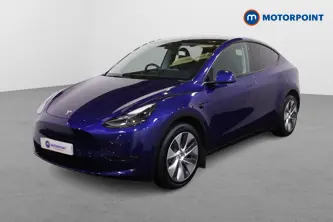 Tesla Model Y Long Range Automatic Electric SUV - Stock Number (1510019) - Passenger side front corner