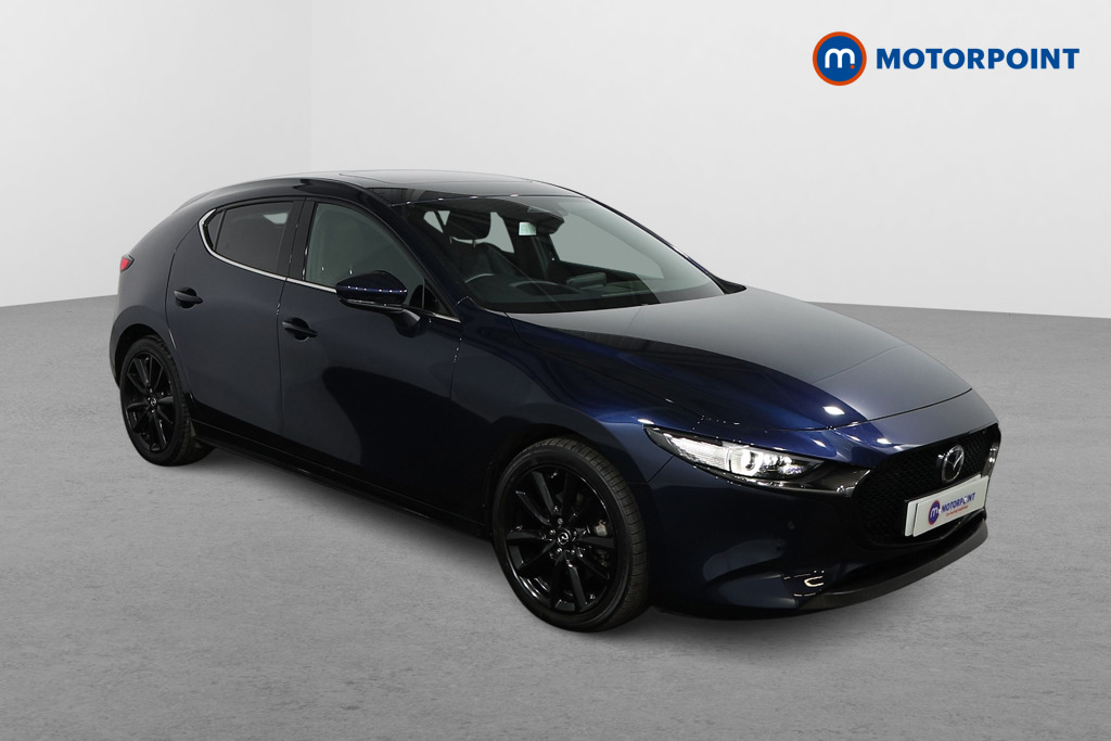 Mazda 3 Takumi Manual Petrol-Electric Hybrid Hatchback - Stock Number (1513911) - Drivers side front corner