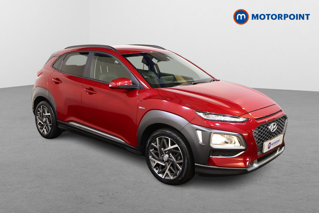 Hyundai Kona Premium Automatic Petrol-Electric Hybrid SUV - Stock Number (1513966) - Drivers side front corner