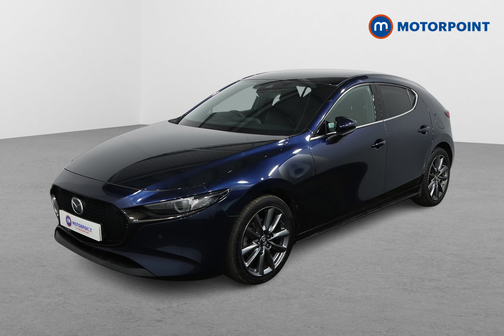 Mazda 3 Sport Lux Manual Petrol-Electric Hybrid Hatchback - Stock Number (1513513) - Passenger side front corner