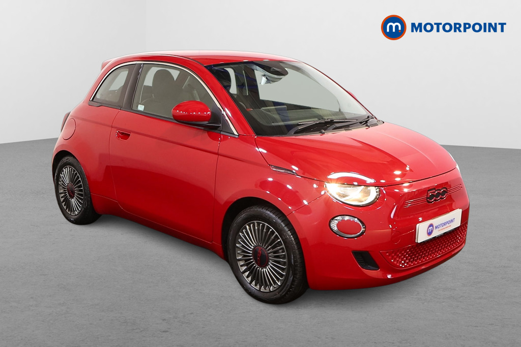 Fiat 500 RED Automatic Electric Hatchback - Stock Number (1515416) - Drivers side front corner