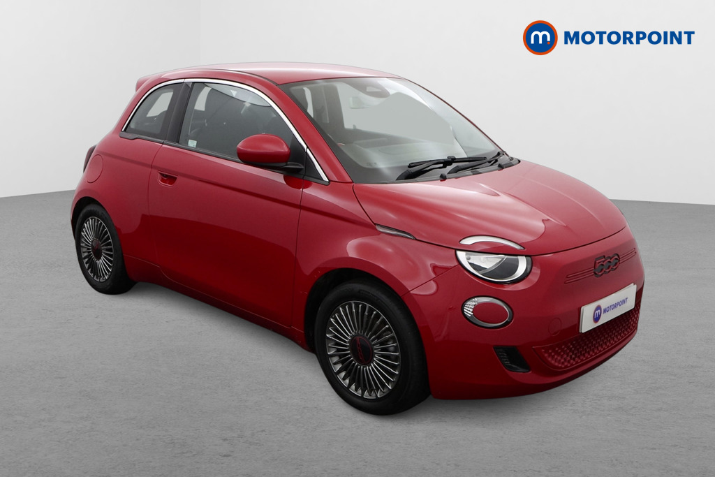 Fiat 500 RED Automatic Electric Hatchback - Stock Number (1517734) - Drivers side front corner