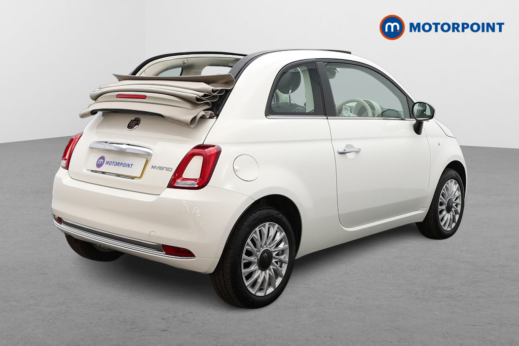 Fiat 500 1.0 Mild Hybrid 2Dr Manual Petrol-Electric Hybrid Convertible - Stock Number (1510343) - Drivers side rear corner