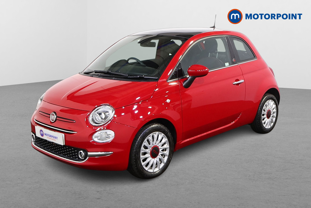 Fiat 500 RED Manual Petrol-Electric Hybrid Hatchback - Stock Number (1521503) - Passenger side front corner