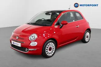 Fiat 500 RED Manual Petrol-Electric Hybrid Hatchback - Stock Number (1521503) - Passenger side front corner