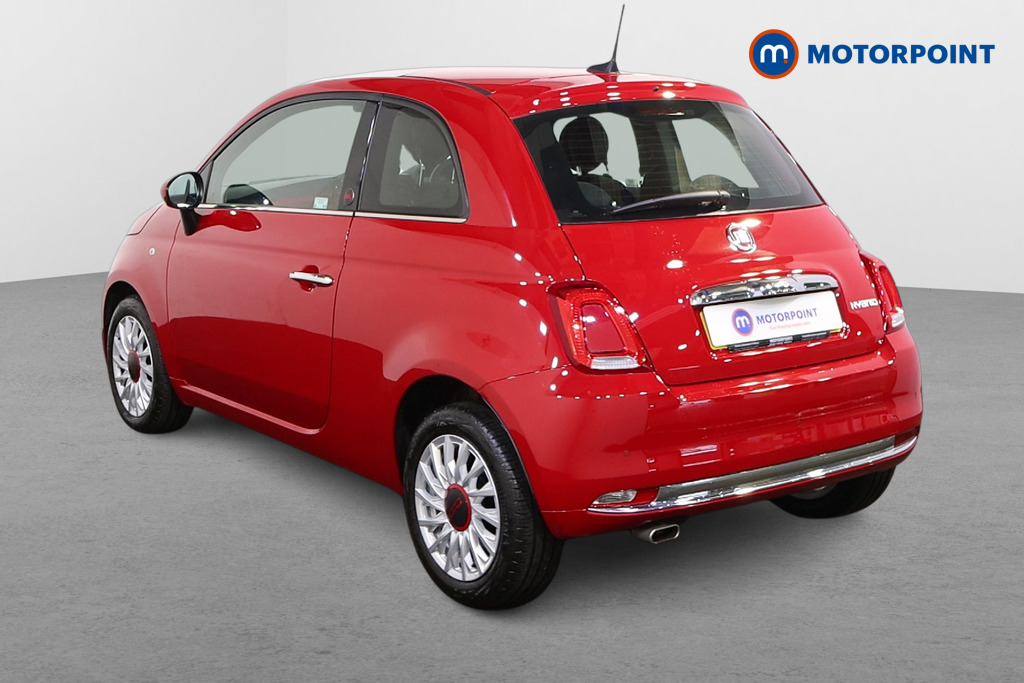 Fiat 500 RED Manual Petrol-Electric Hybrid Hatchback - Stock Number (1521503) - Passenger side rear corner