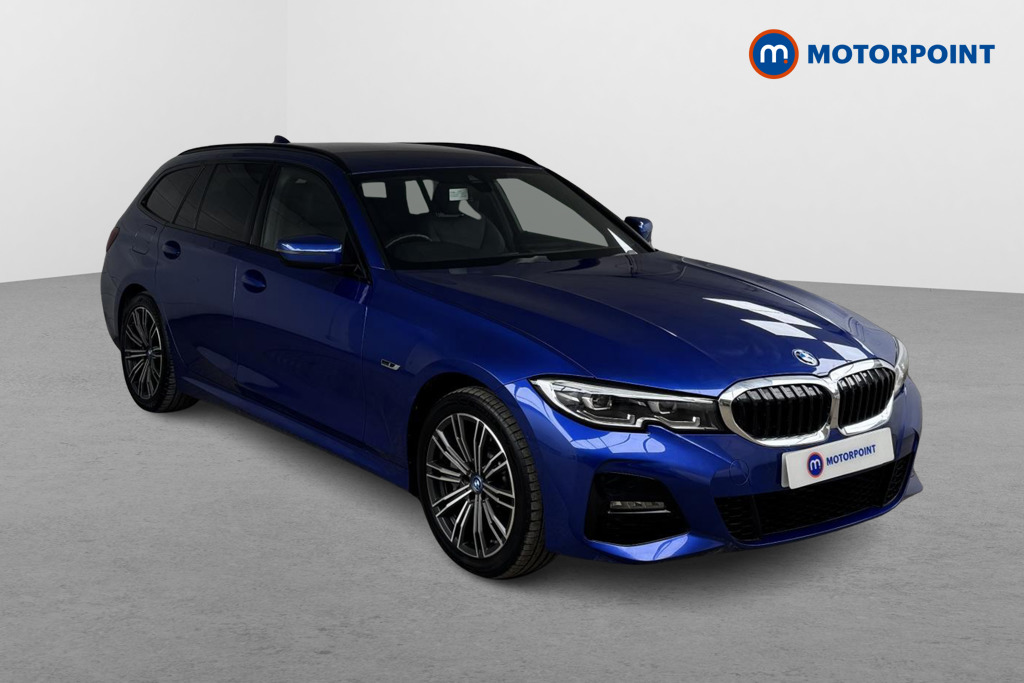 BMW 3 Series M Sport Automatic Petrol Plug-In Hybrid Estate - Stock Number (1520362) - Drivers side front corner