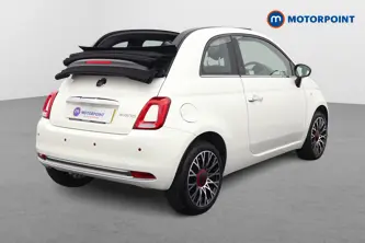 Fiat 500 RED Manual Petrol-Electric Hybrid Convertible - Stock Number (1523161) - Drivers side rear corner